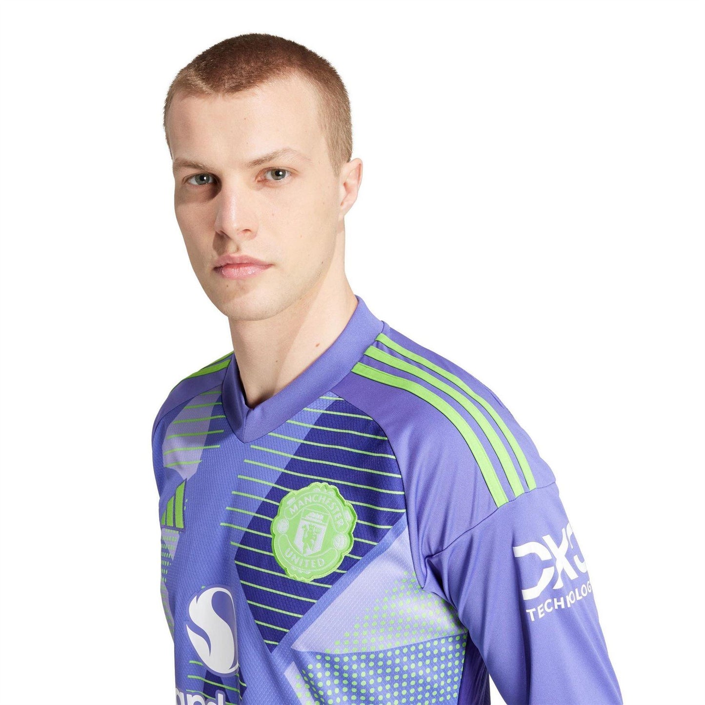 Purple - Side - Adidas Mens 24-25 Manchester United FC Long-Sleeved Goalkeeper Jersey