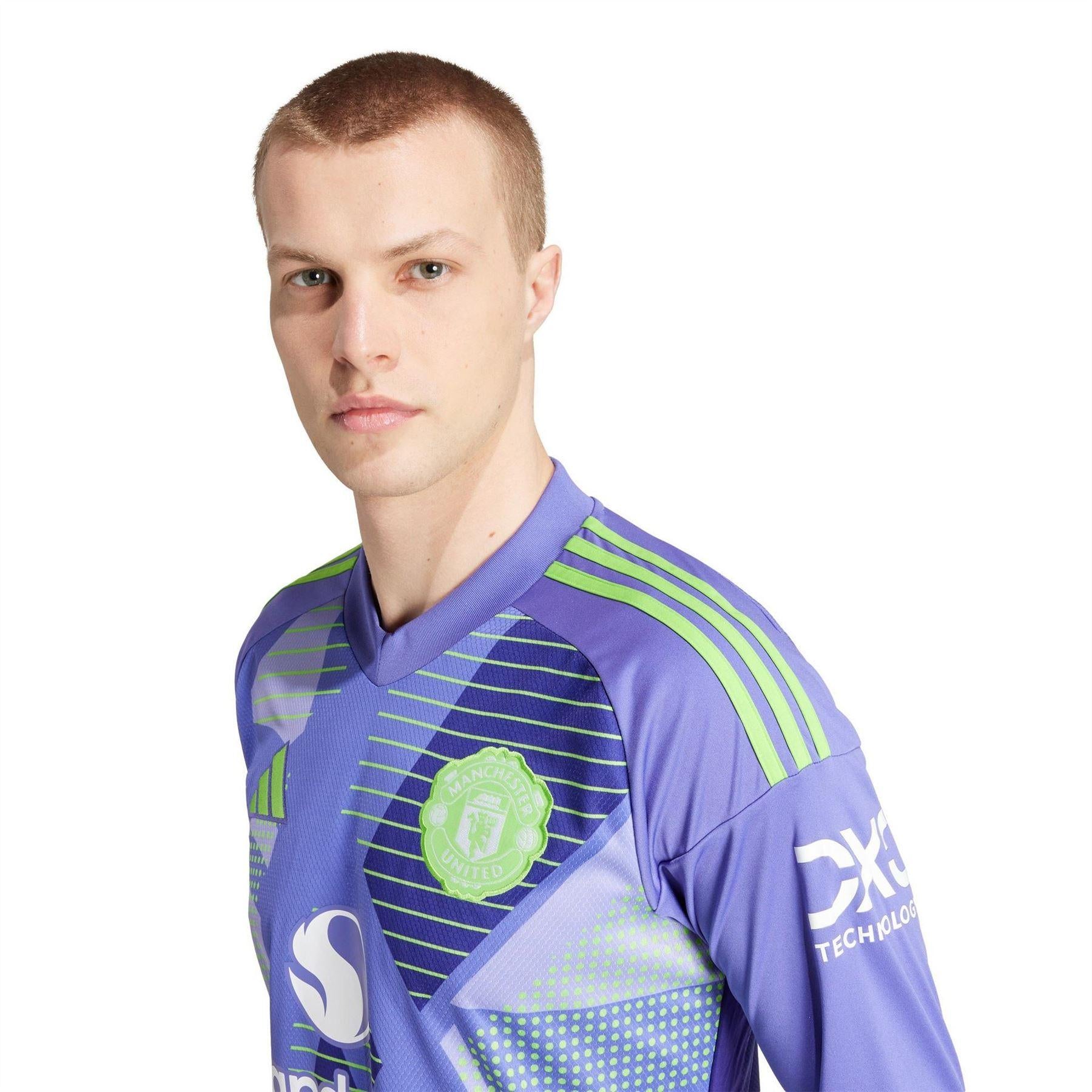 Purple - Side - Adidas Mens 24-25 Manchester United FC Long-Sleeved Goalkeeper Jersey