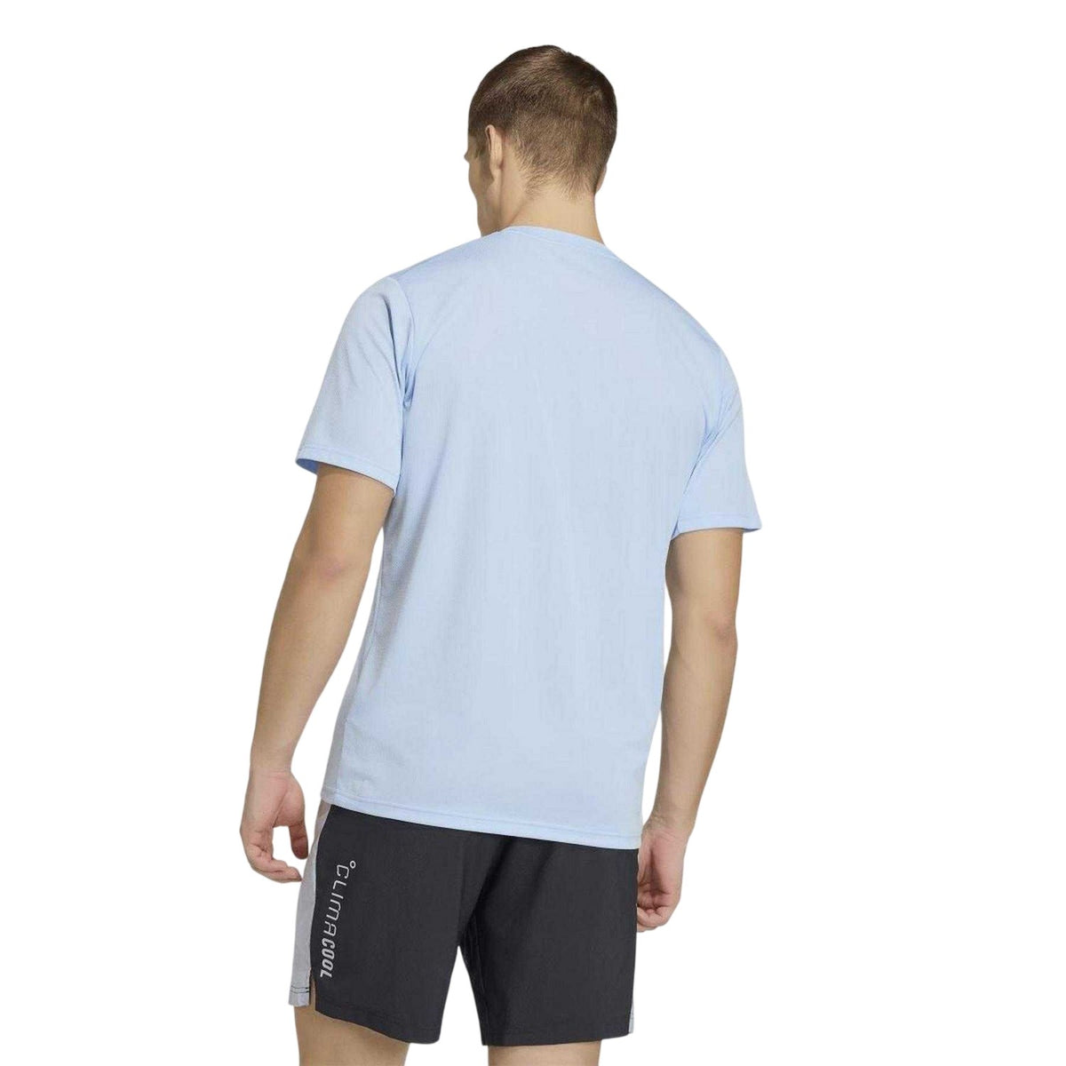 Blue - Back - Adidas Mens Essentials Training T-Shirt