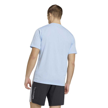 Blue - Back - Adidas Mens Essentials Training T-Shirt