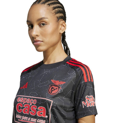 Black - Side - Adidas Unisex Adult 24-25 SL Benfica Away Shirt