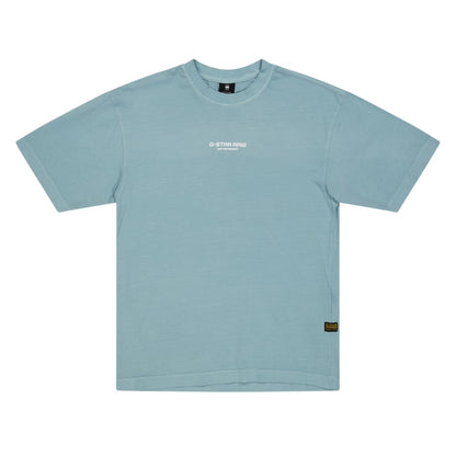 Blue - Front - G-Star Childrens-Kids Lettering Crew Neck Oversized T-Shirt
