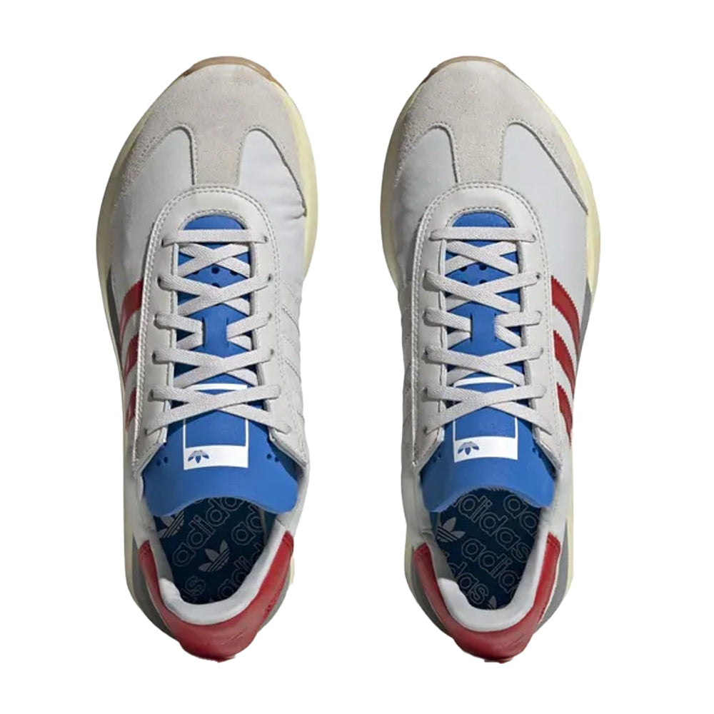 Grey - Front - Adidas Mens Country XLG Suede Panel Trainers