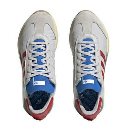 Grey - Front - Adidas Mens Country XLG Suede Panel Trainers