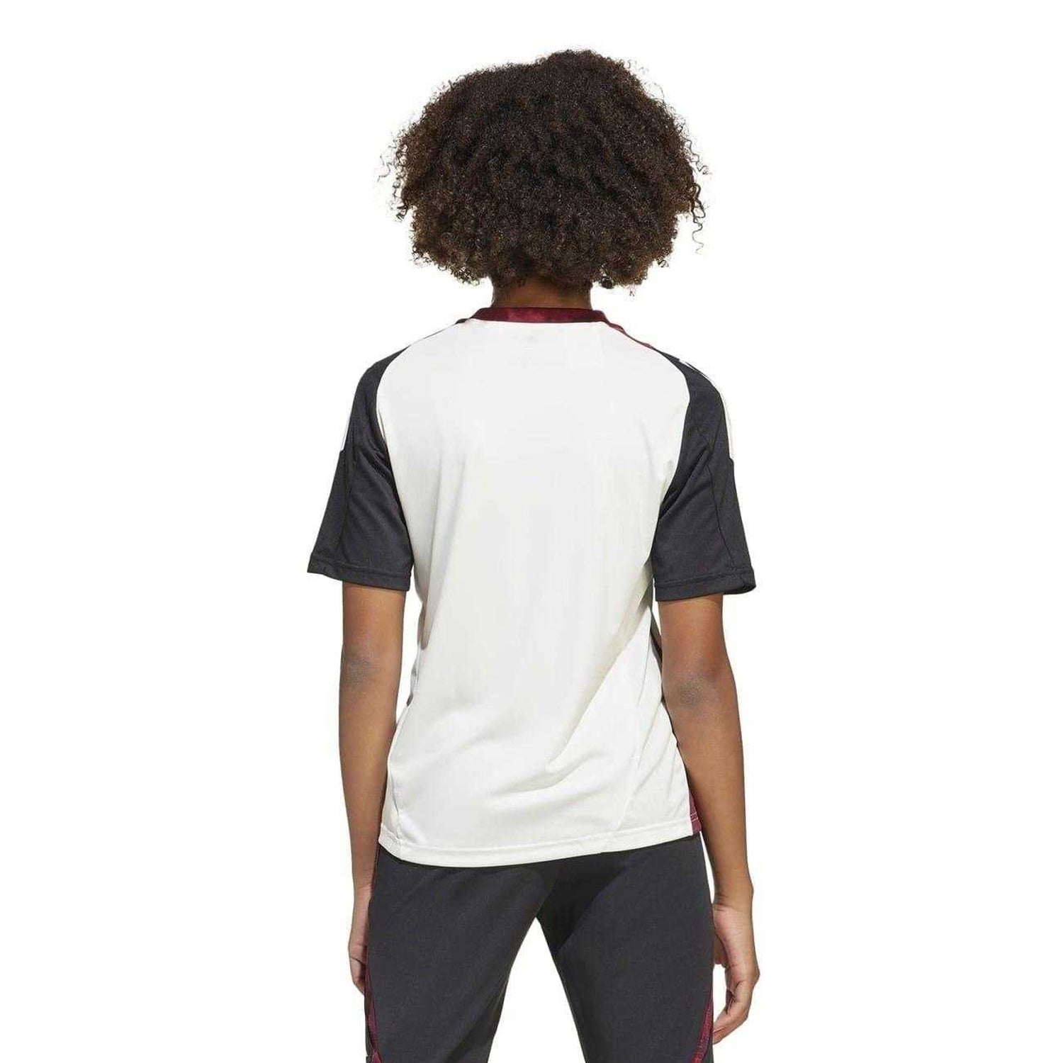Off White-Black - Back - Adidas Childrens-Kids Tiro 24 Manchester United FC Training Jersey