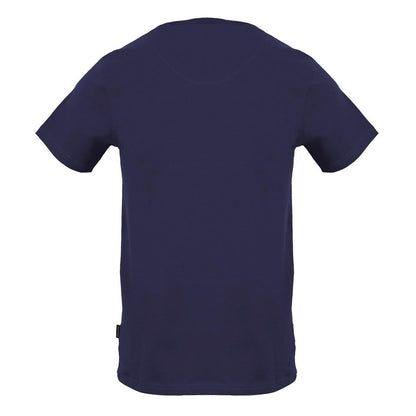 Navy - Back - Aquascutum Mens Logo Crew Neck T-Shirt