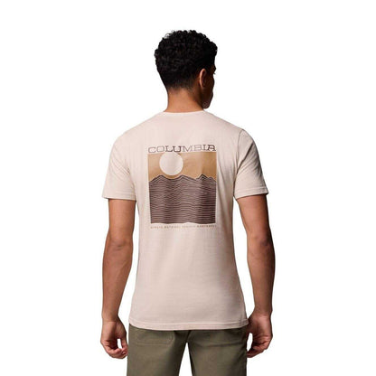 Dark Stone - Back - Columbia Mens Rapid Ridge II Organic Cotton T-Shirt