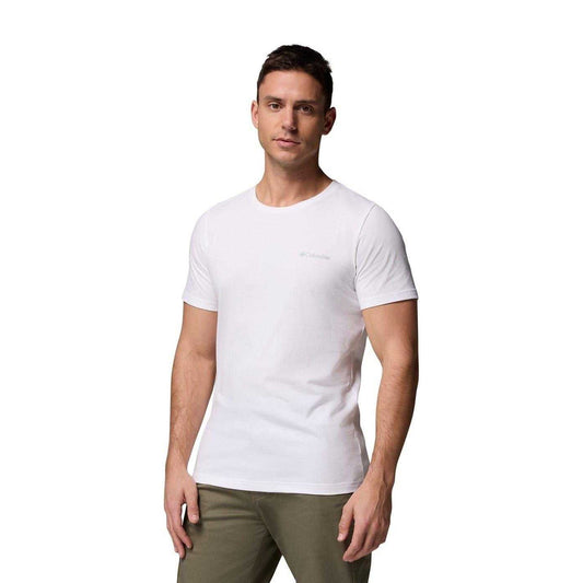 White - Front - Columbia Mens Rapid Ridge II Organic Cotton T-Shirt
