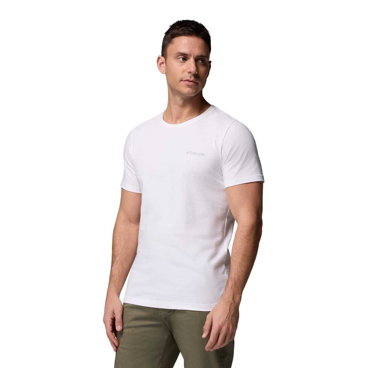 White - Lifestyle - Columbia Mens Rapid Ridge II Organic Cotton T-Shirt
