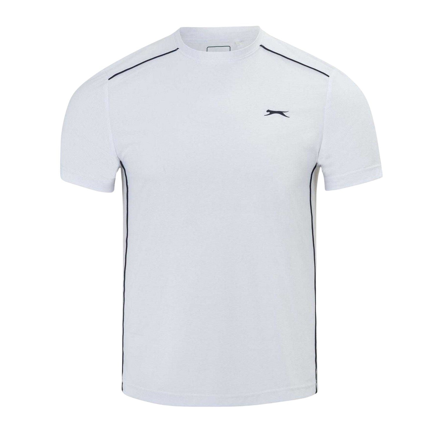 White - Front - Slazenger Mens Tech Performance Tennis T-Shirt