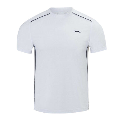 White - Front - Slazenger Mens Tech Performance Tennis T-Shirt