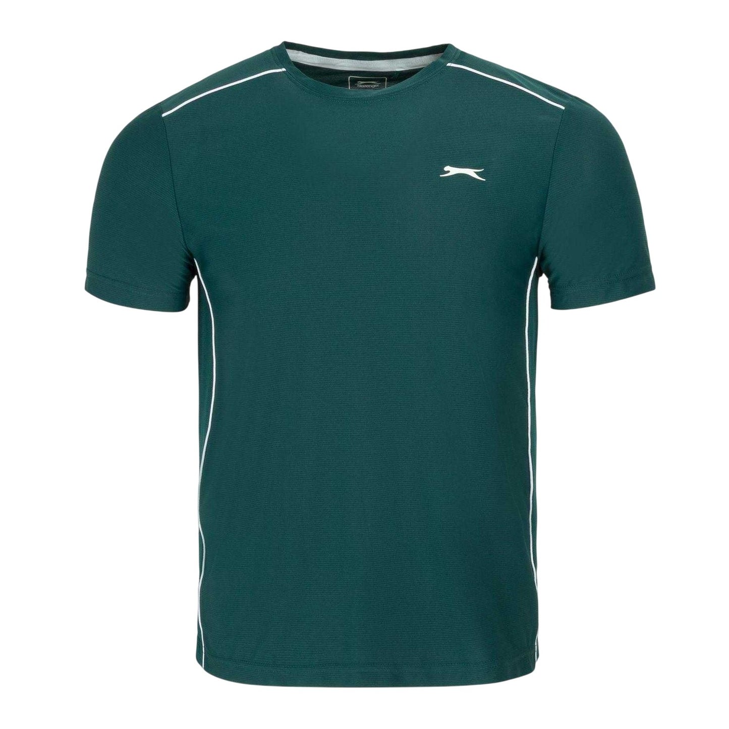 Forest Green - Front - Slazenger Mens Tech Performance Tennis T-Shirt