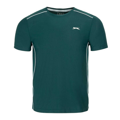 Forest Green - Front - Slazenger Mens Tech Performance Tennis T-Shirt
