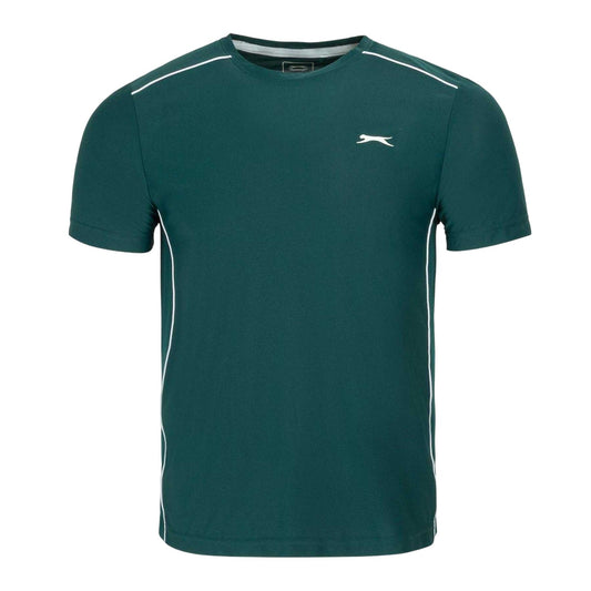 Forest Green - Front - Slazenger Mens Tech Performance Tennis T-Shirt