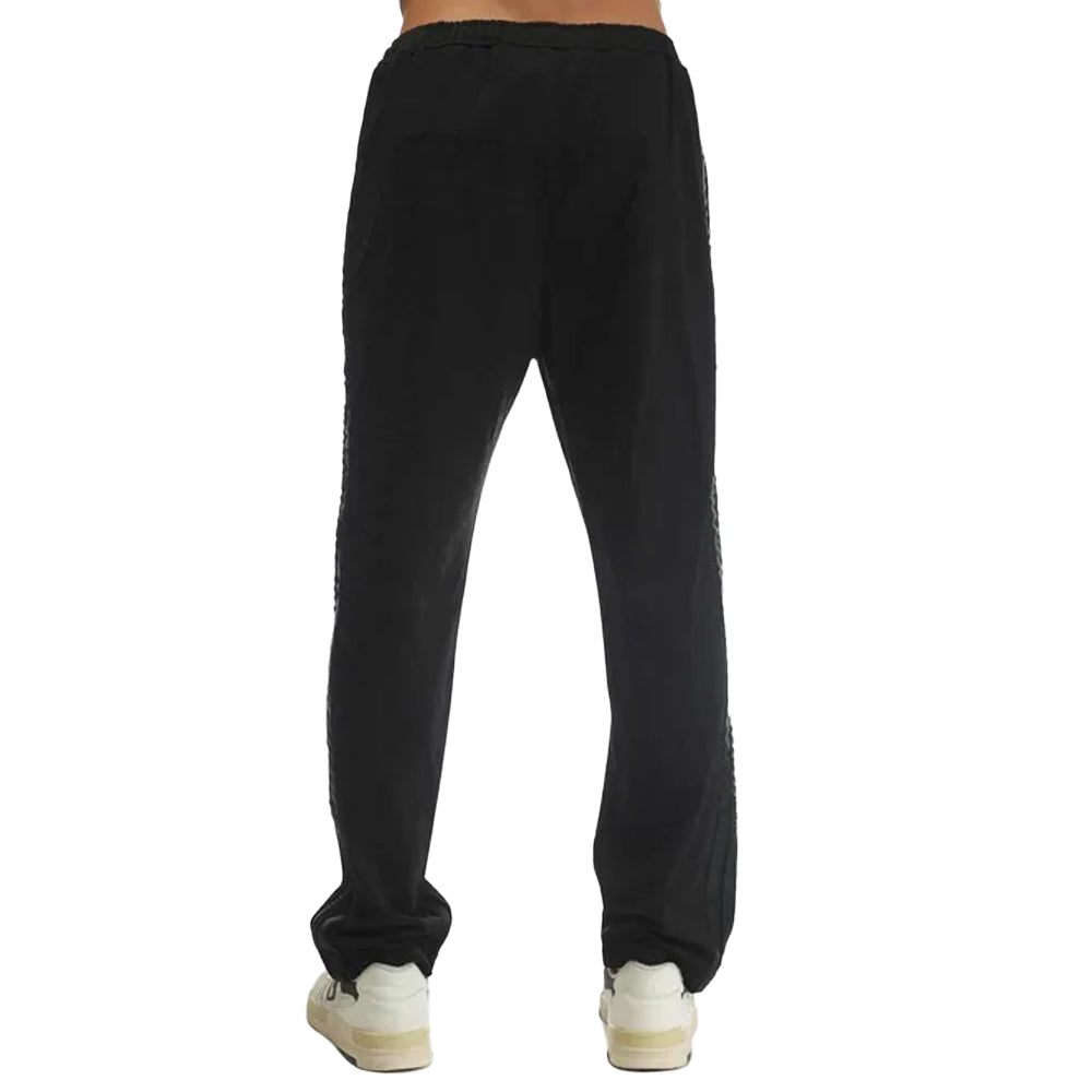 Black-White - Back - Palm Angels Mens Slim Waistband Jogging Bottoms