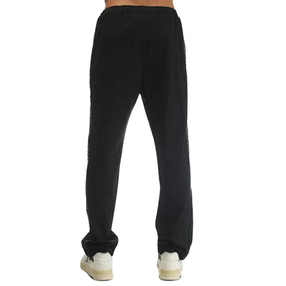 Black-White - Back - Palm Angels Mens Slim Waistband Jogging Bottoms