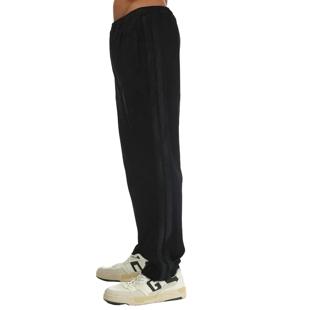 Black-White - Side - Palm Angels Mens Slim Waistband Jogging Bottoms