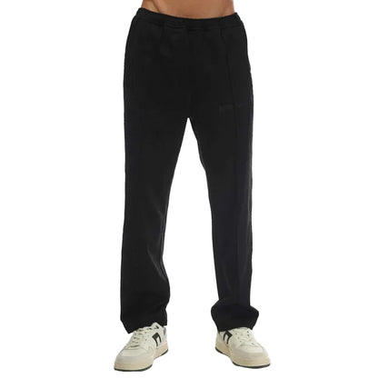 Black-White - Front - Palm Angels Mens Slim Waistband Jogging Bottoms