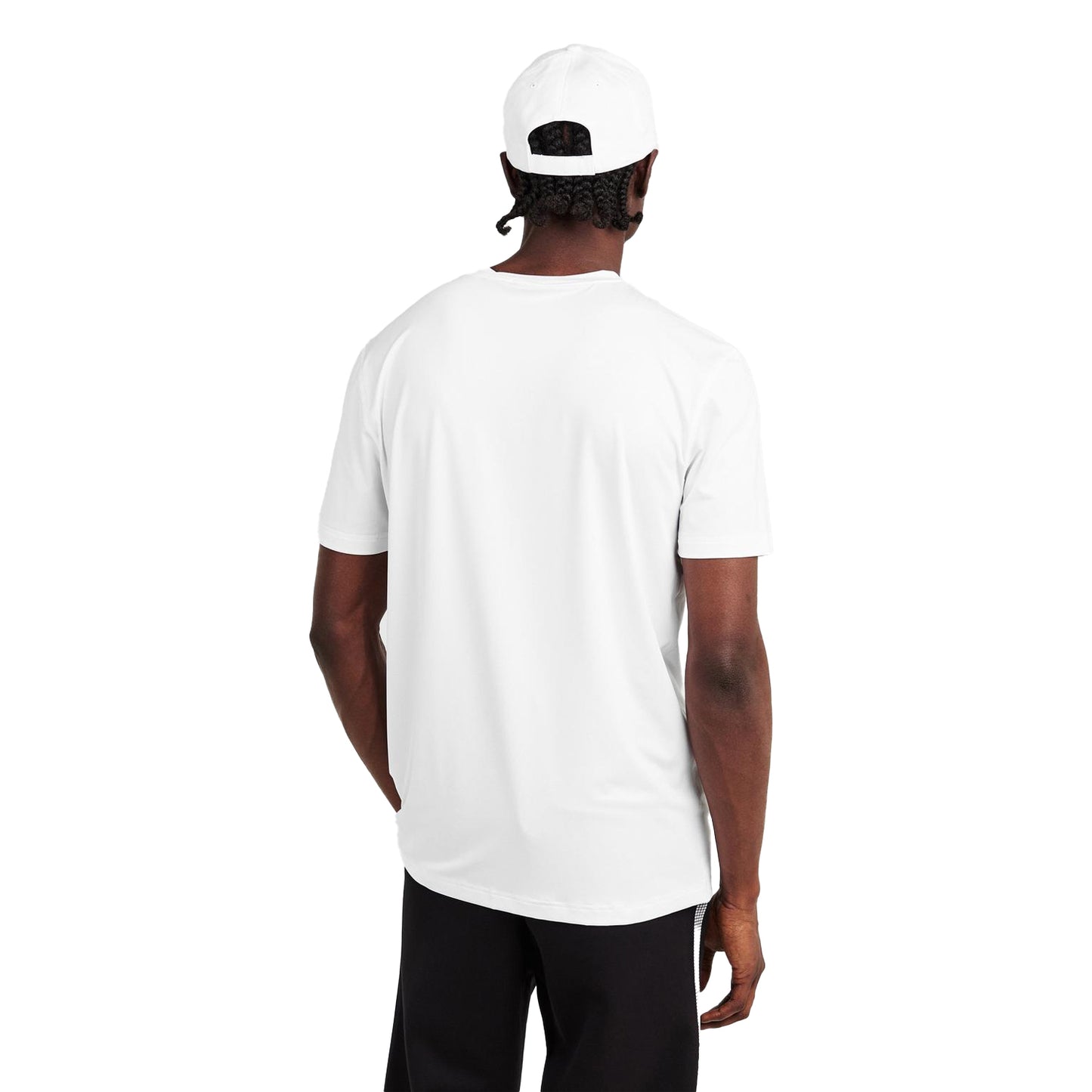 White - Lifestyle - Boss Mens Competition Logo Crew Neck T-Shirt
