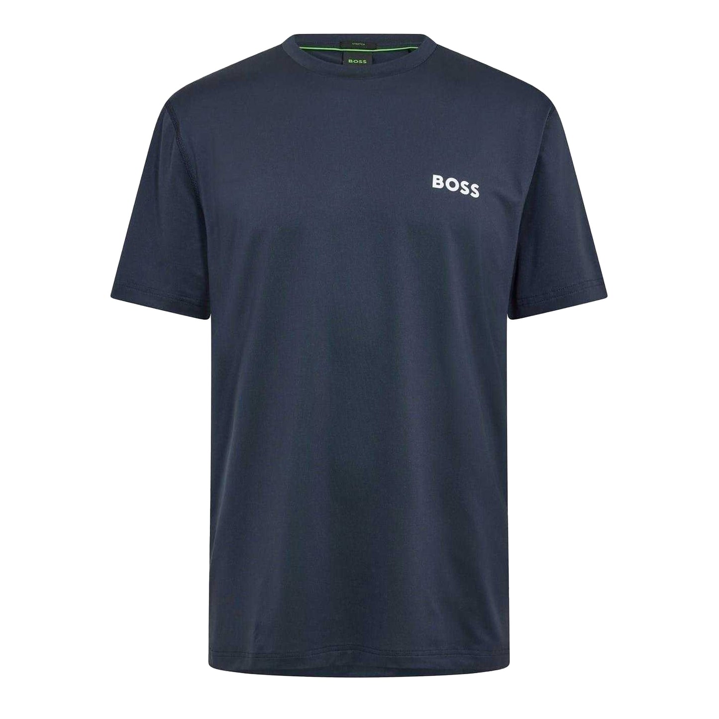 Navy - Front - Boss Mens Competition Logo Crew Neck T-Shirt