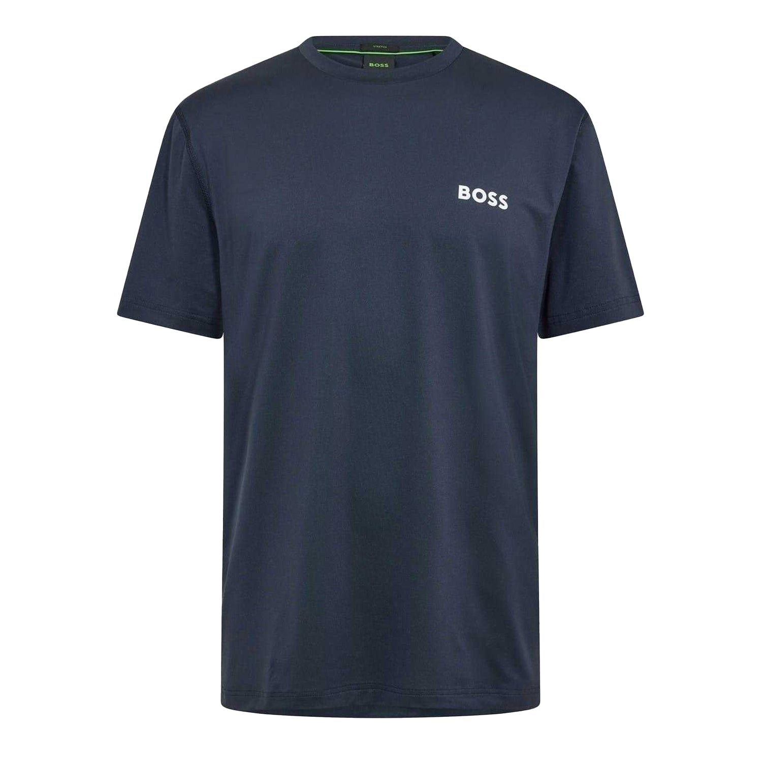 Navy - Front - Boss Mens Competition Logo Crew Neck T-Shirt