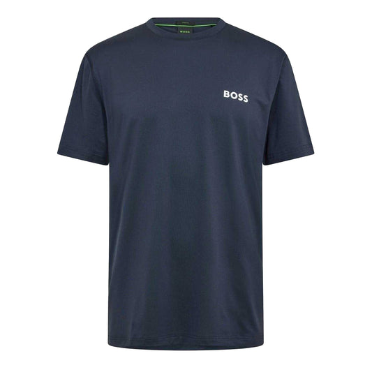 Navy - Front - Boss Mens Competition Logo Crew Neck T-Shirt