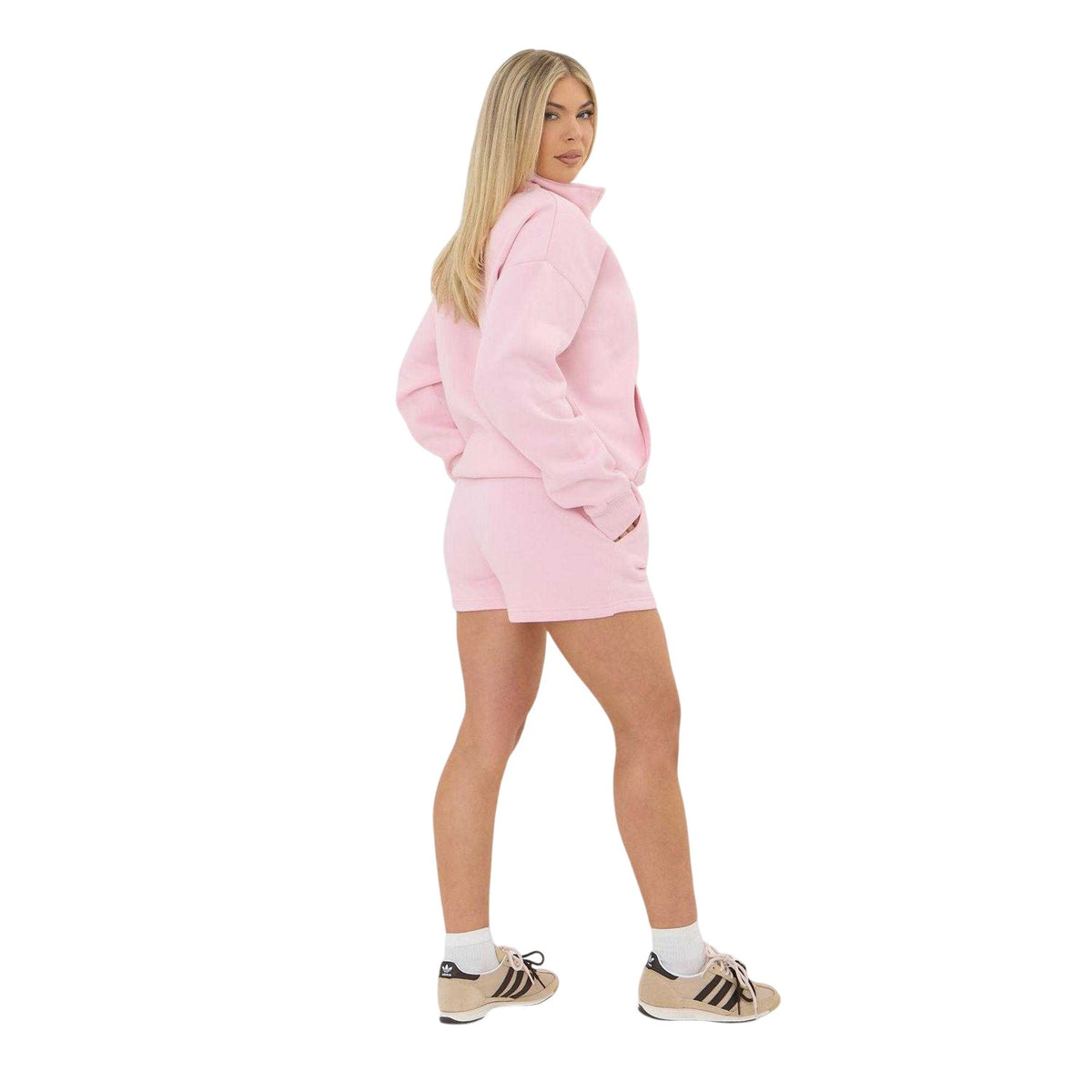 Pink - Back - I Saw It First Womens-Ladies Fleece Relaxed Fit Sweatshirt