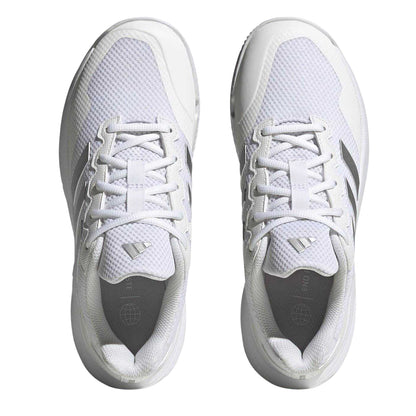 White - Lifestyle - Adidas Womens-Ladies GameCourt 2.0 3 Stripes Tennis Shoes