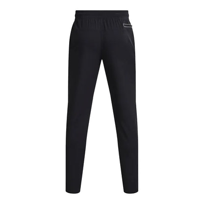 Black - Back - Under Armour Mens Sportstyle Elite Tapered Warm Up Jogging Bottoms