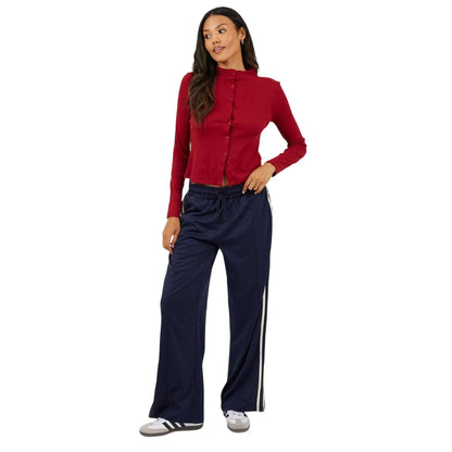 Rouge - Lifestyle - Brave Soul Womens-Ladies Button Through Long-Sleeved Top