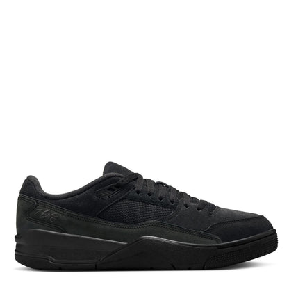 Black-Grey - Front - Nike Mens Air Jordan Mesh Basketball Shoes