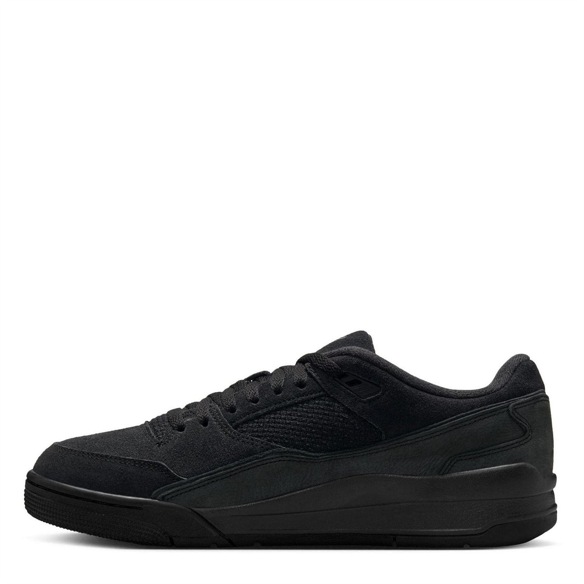 Black-Grey - Back - Nike Mens Air Jordan Mesh Basketball Shoes