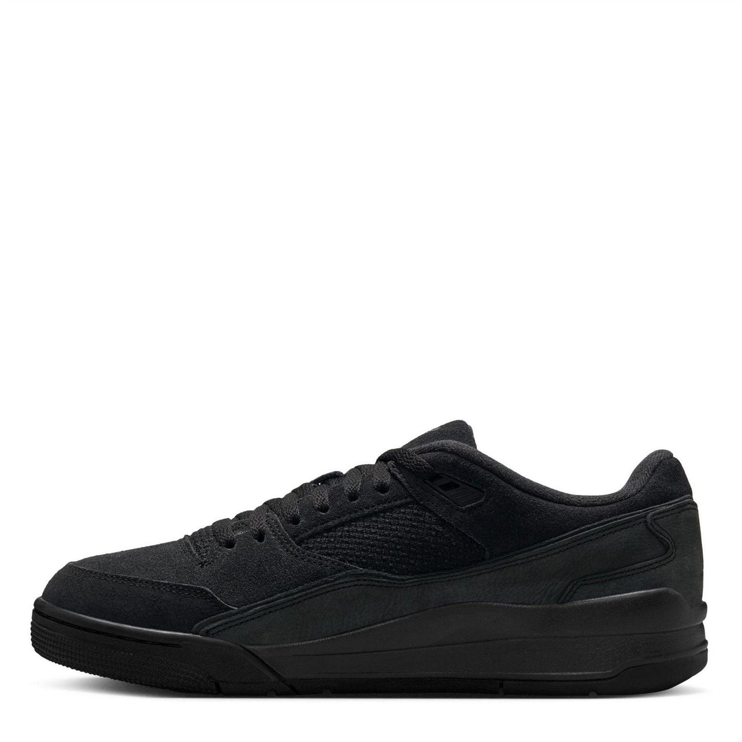 Black-Grey - Back - Nike Mens Air Jordan Mesh Basketball Shoes