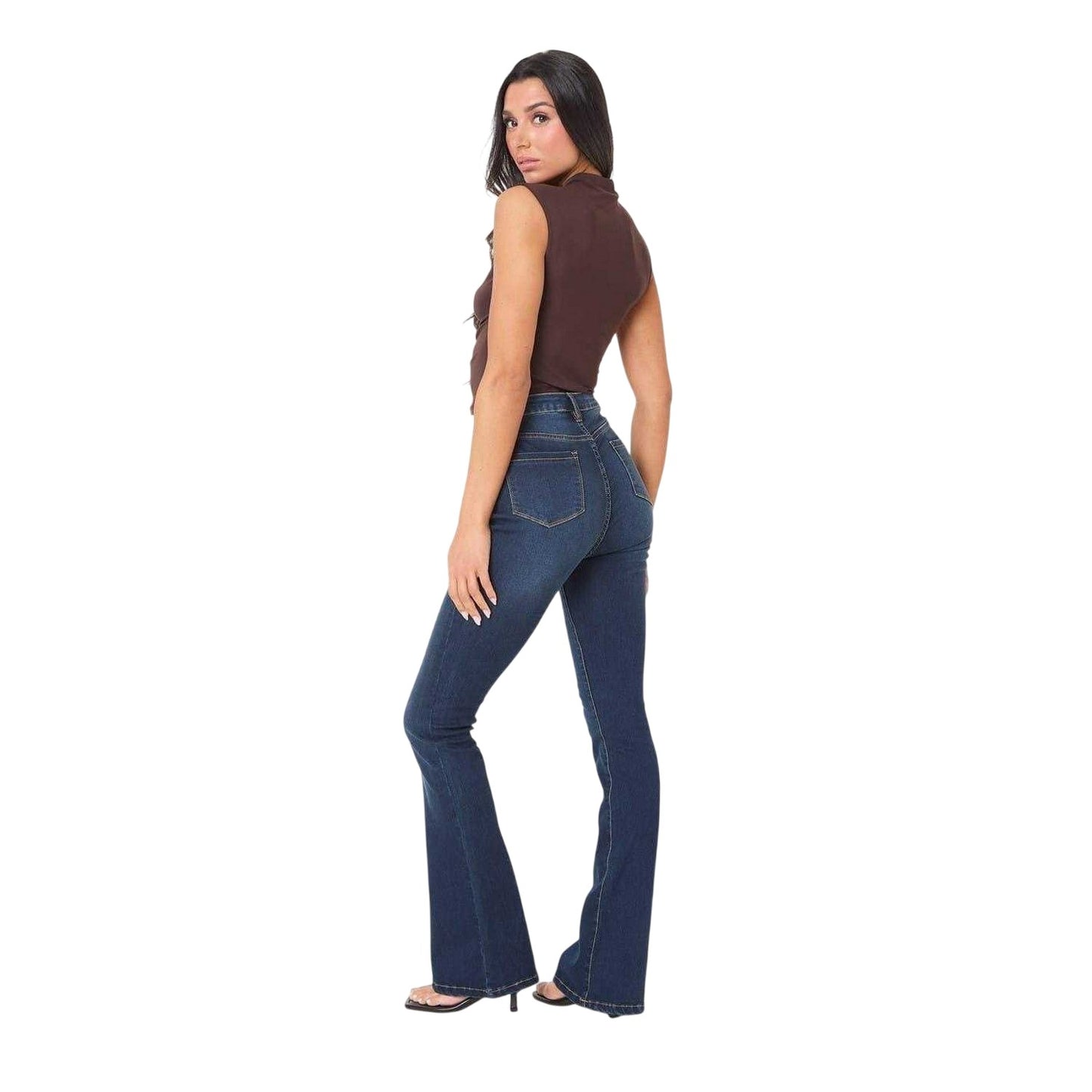 Chocolate - Back - I Saw It First Womens-Ladies Ruched Fitted Top