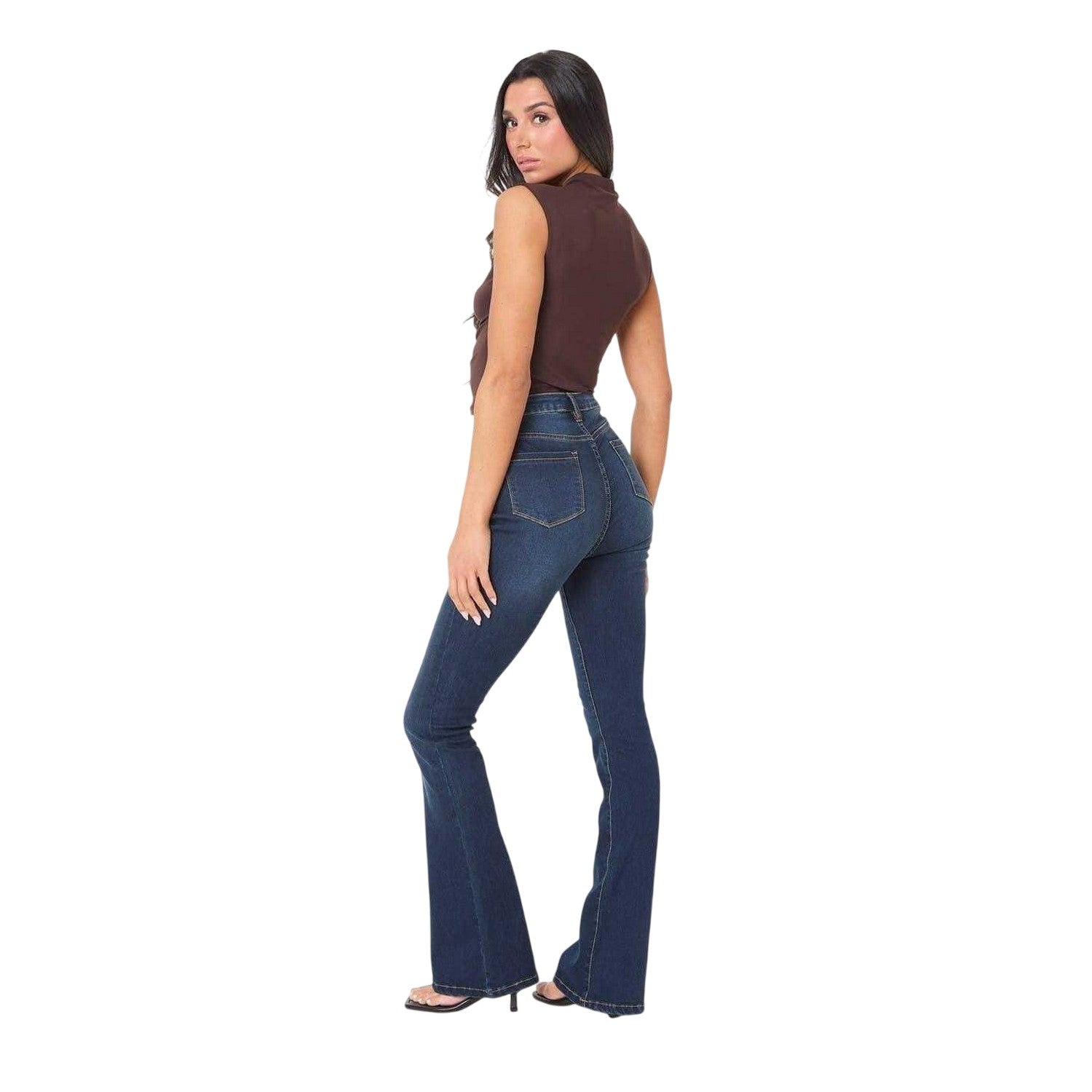 Chocolate - Back - I Saw It First Womens-Ladies Ruched Fitted Top