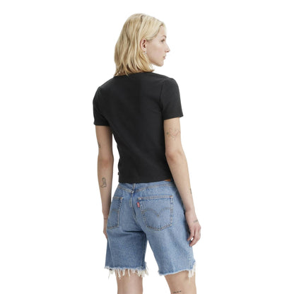 Caviar - Back - Levis Womens-Ladies Ribbed V Neck Top