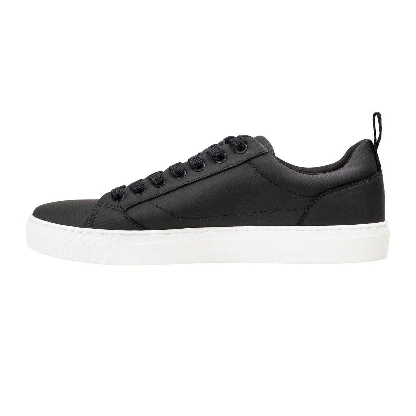 Black - Side - Hugo Mens Morrie Tenn Low Cut Trainers