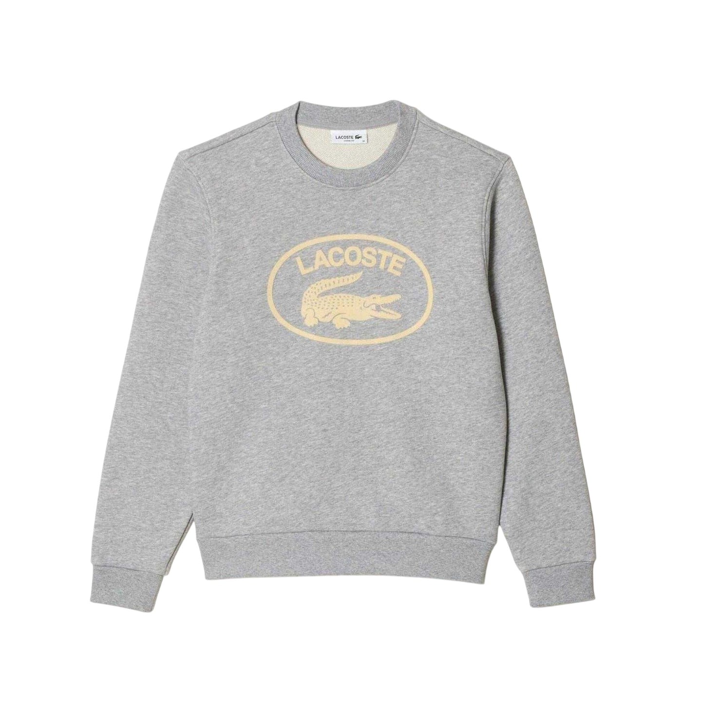 Grey - Front - Lacoste Womens-Ladies Organic Cotton Loose Fit Sweatshirt