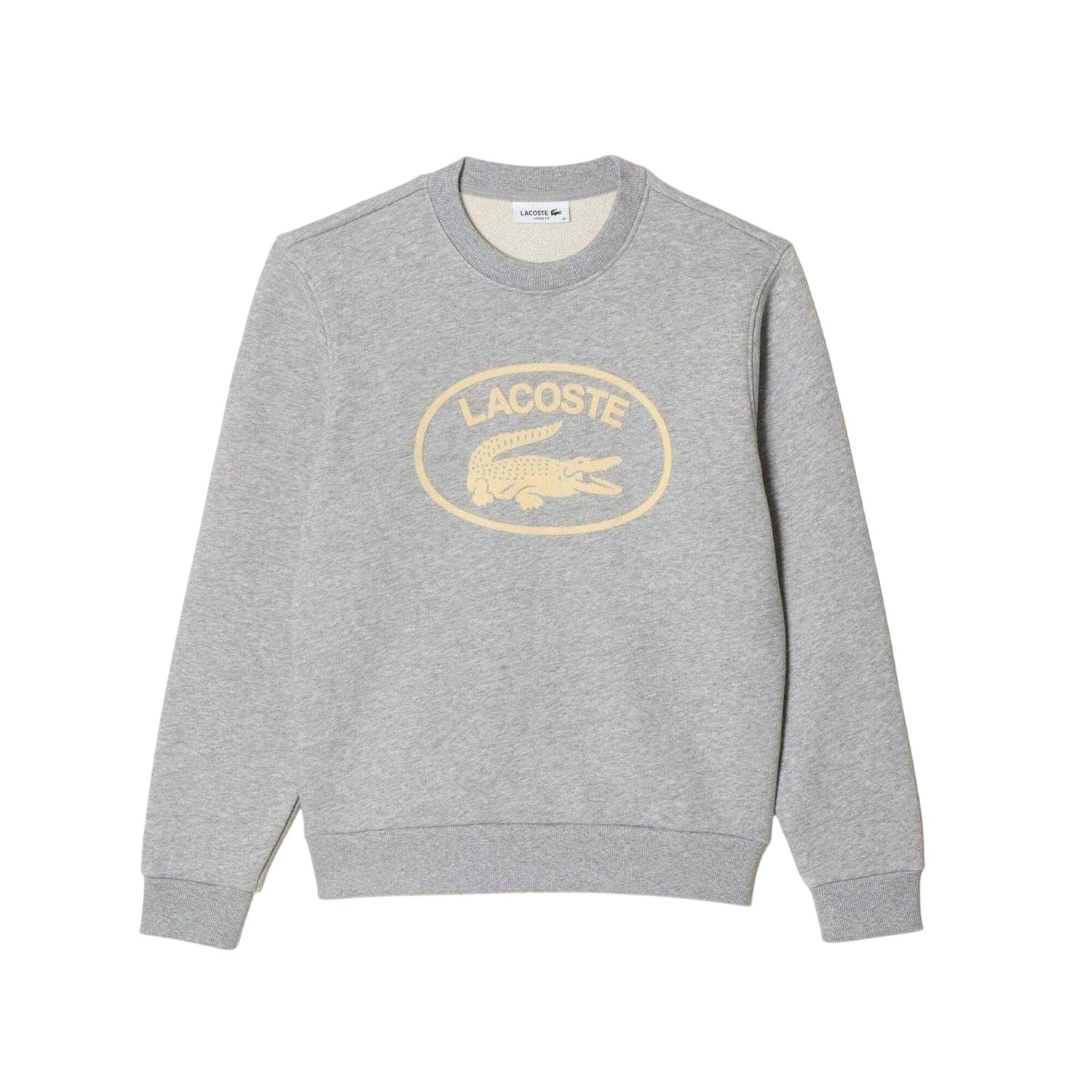 Grey - Front - Lacoste Womens-Ladies Organic Cotton Loose Fit Sweatshirt