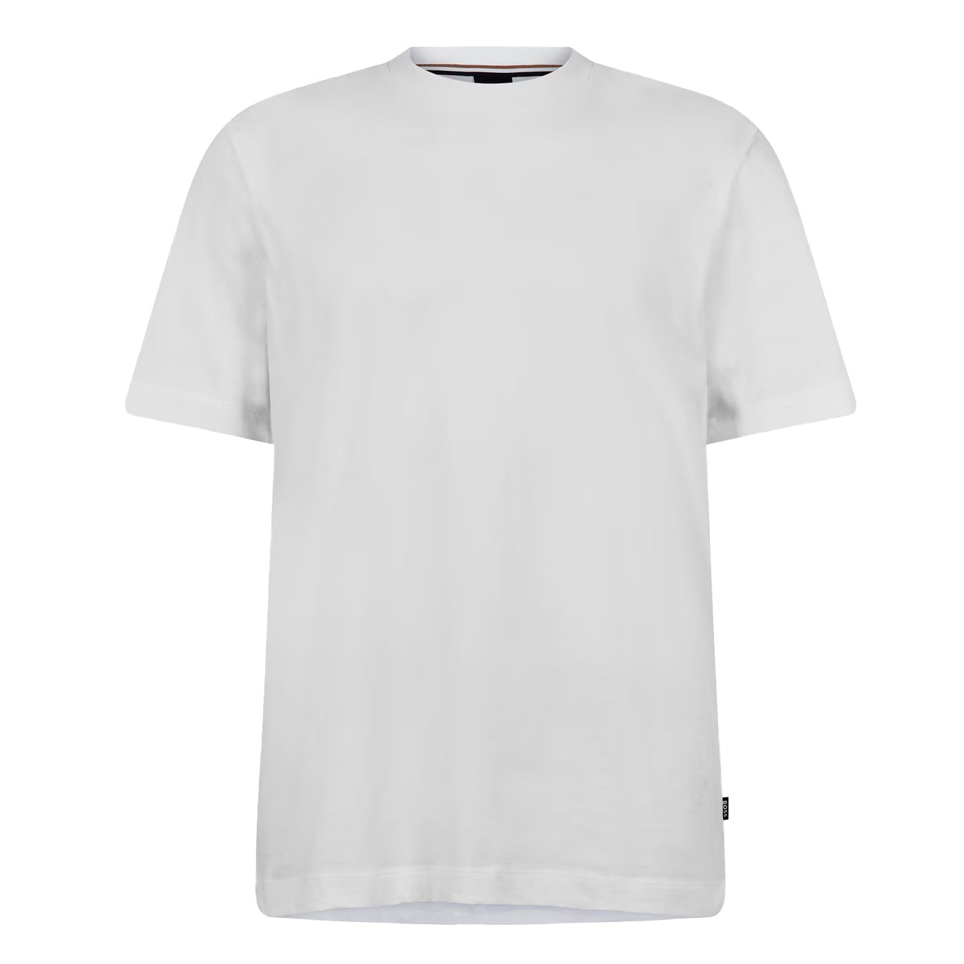 White - Front - Boss Mens Taut 81 Crew Neck T-Shirt