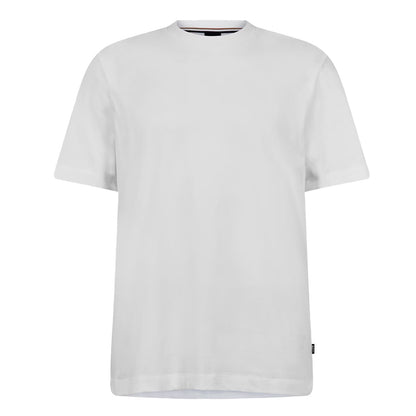 White - Front - Boss Mens Taut 81 Crew Neck T-Shirt