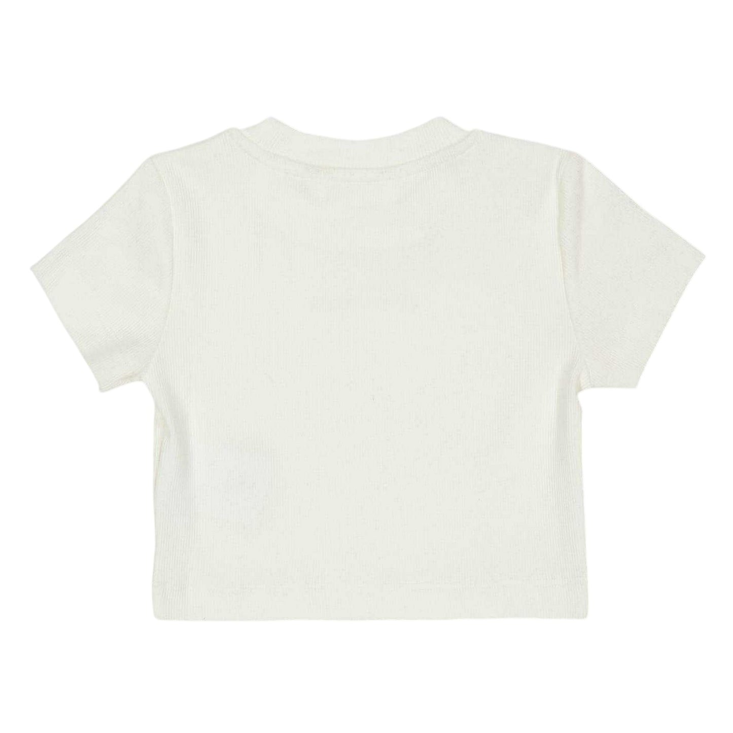 White - Back - Palm Angels Childrens-Kids Logo Cropped Regular T-Shirt