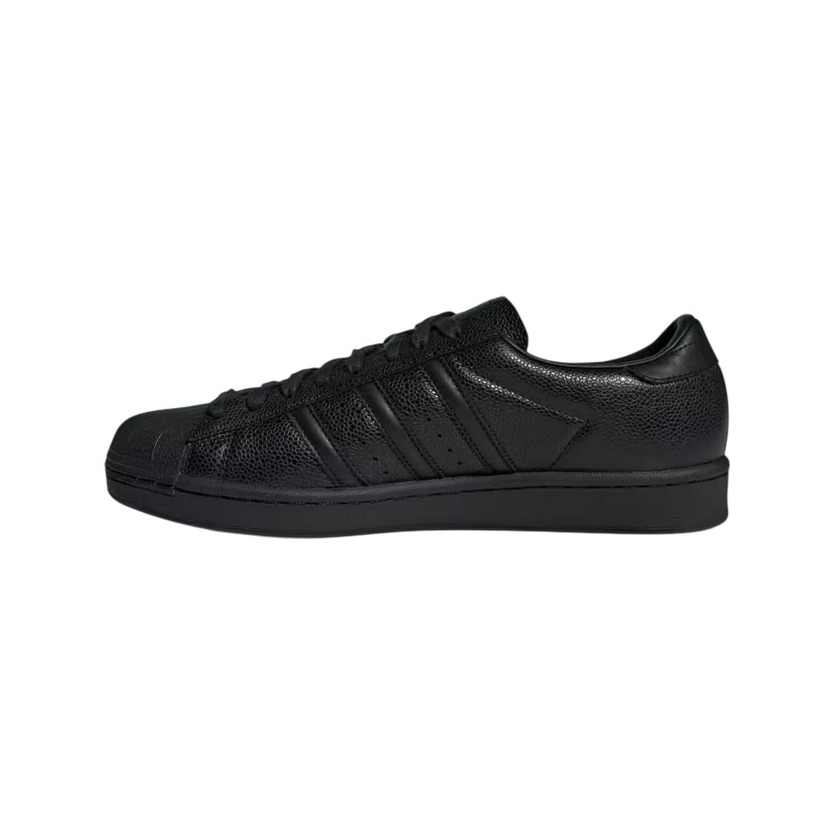 Black - Side - Adidas Mens Superstar V Woven Trainers