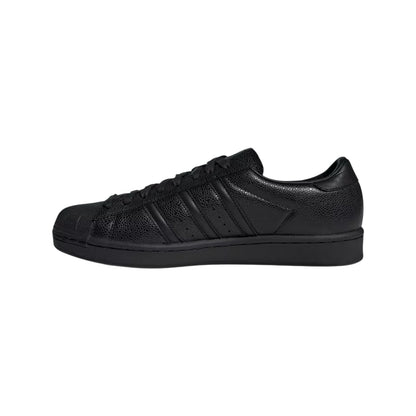 Black - Side - Adidas Mens Superstar V Woven Trainers