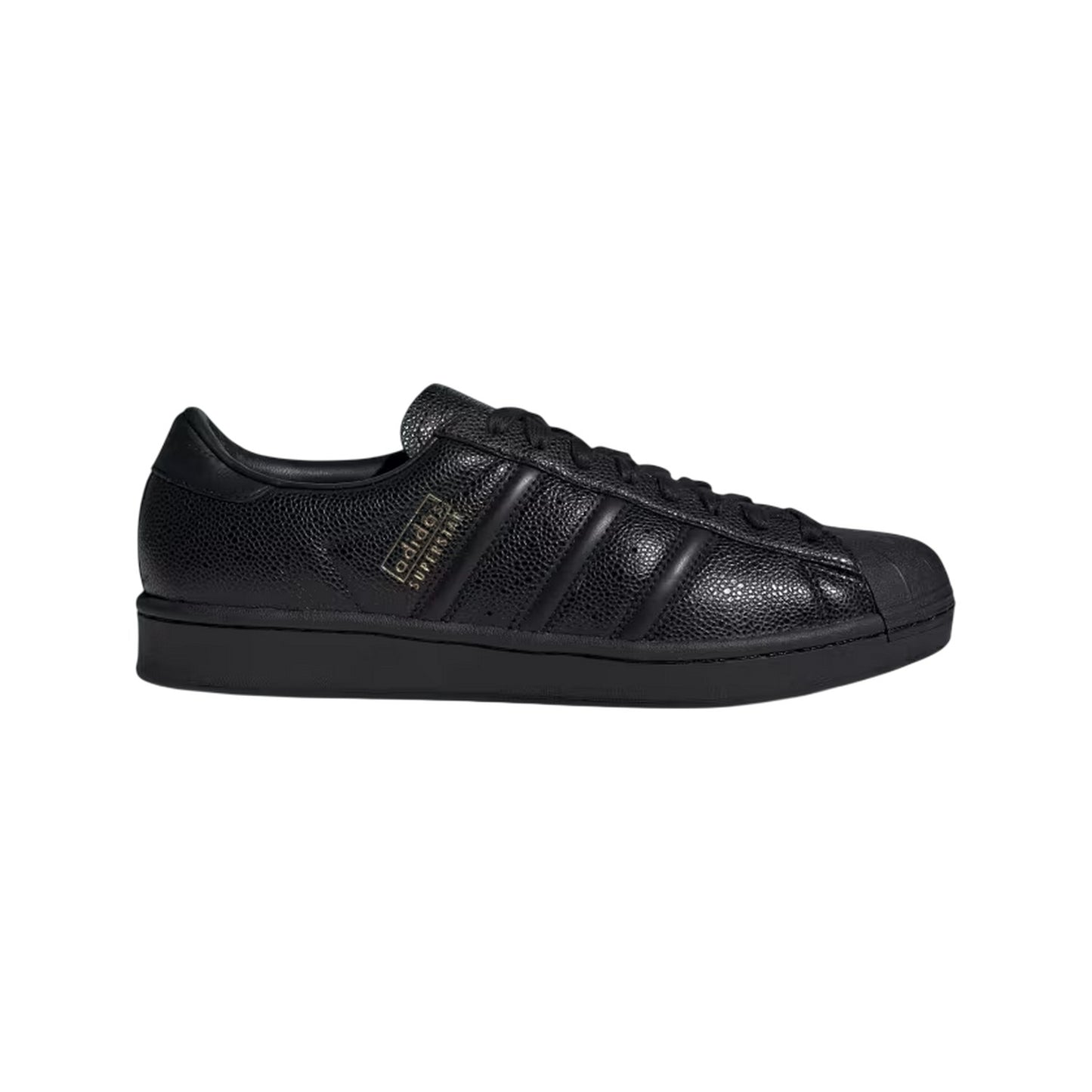 Black - Front - Adidas Mens Superstar V Woven Trainers