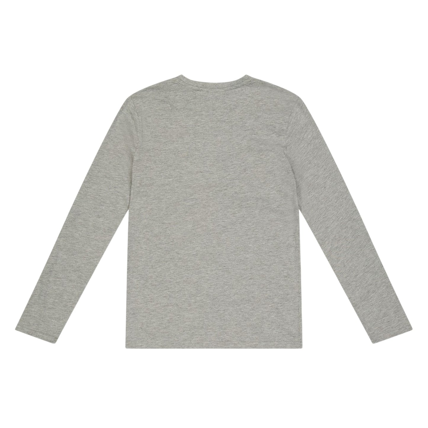 Grey - Back - Farah Childrens-Kids Danny Embroidered Logo Long-Sleeved T-Shirt