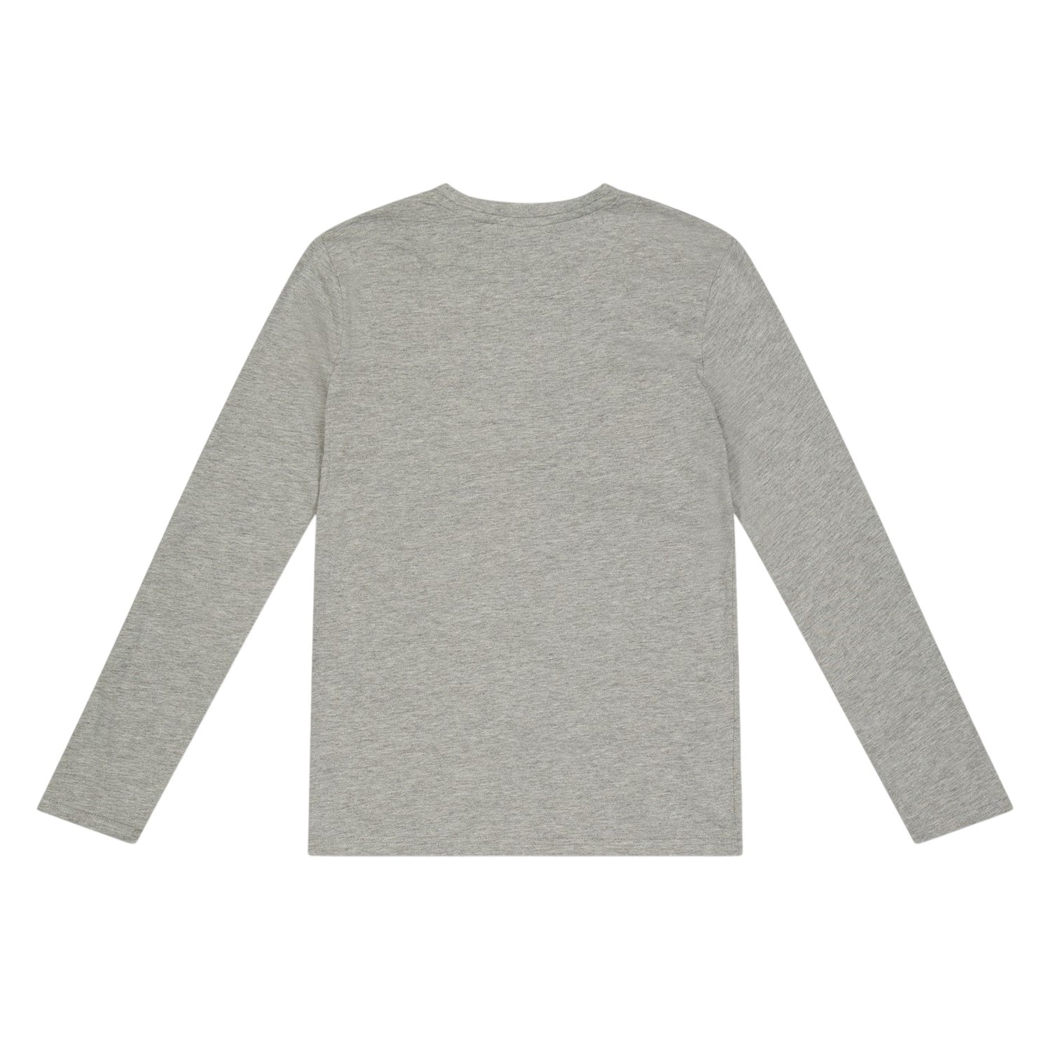 Grey - Back - Farah Childrens-Kids Danny Embroidered Logo Long-Sleeved T-Shirt