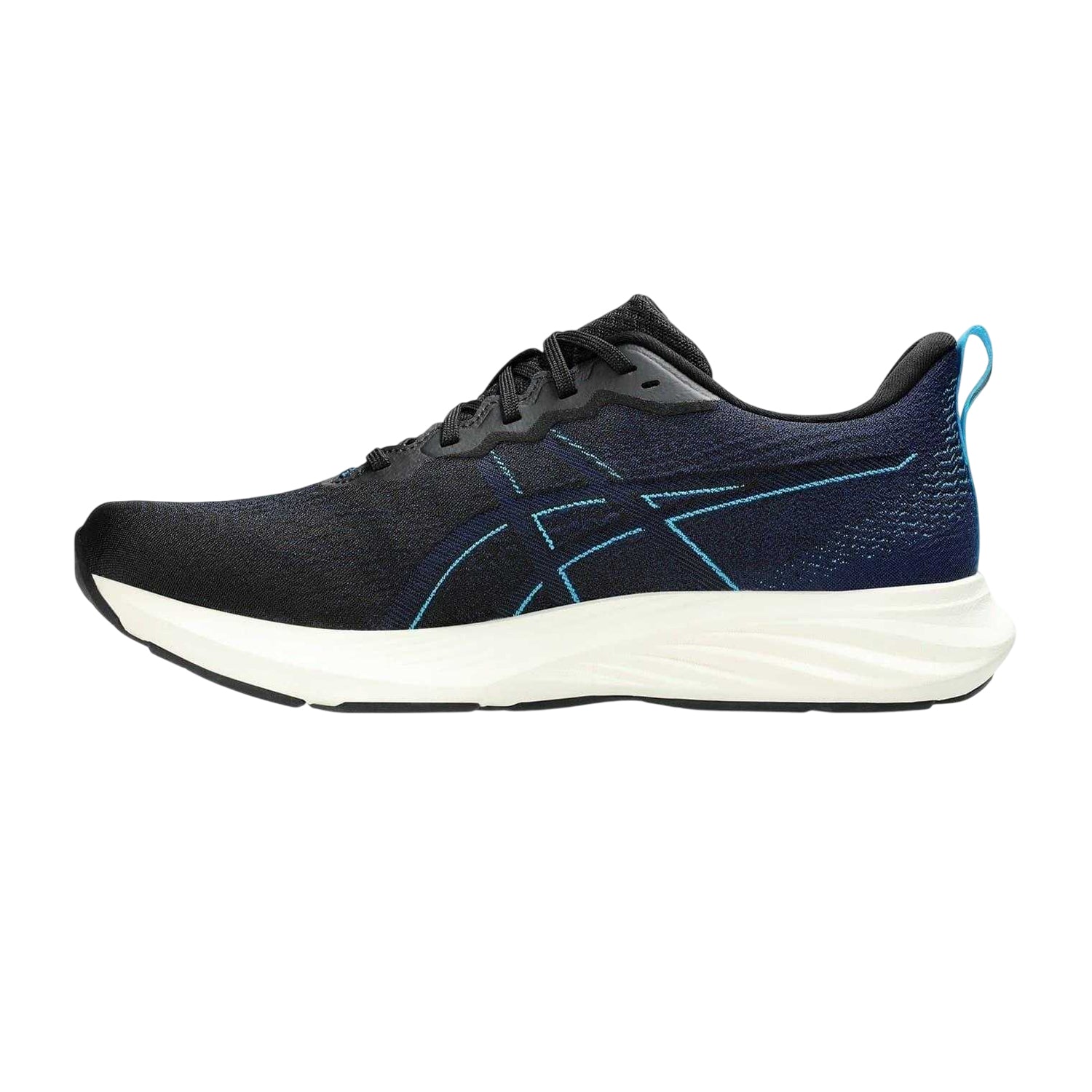 Black-Blue - Side - Asics Mens Dynablast 4 Cushioned Shoes
