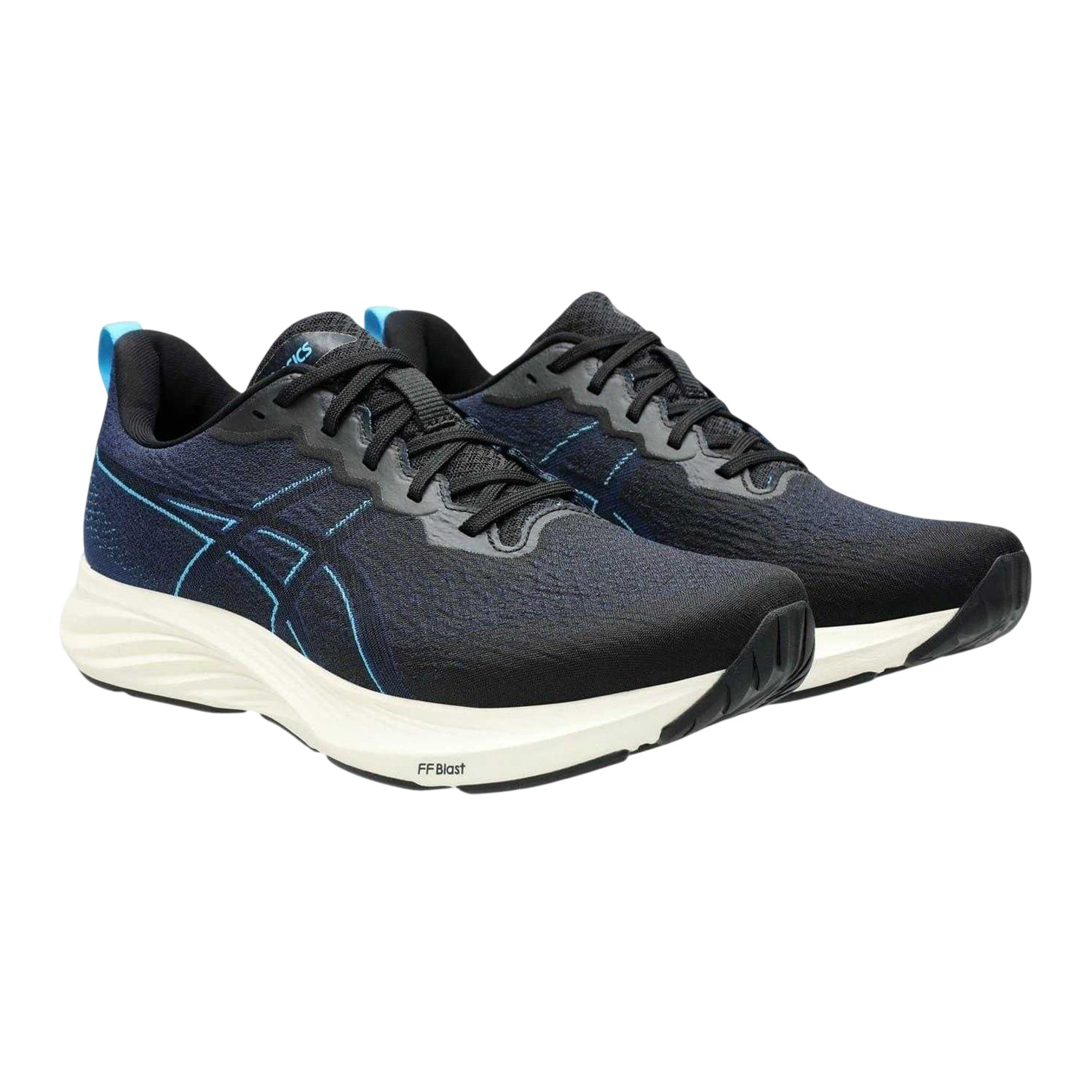 Black-Blue - Lifestyle - Asics Mens Dynablast 4 Cushioned Shoes