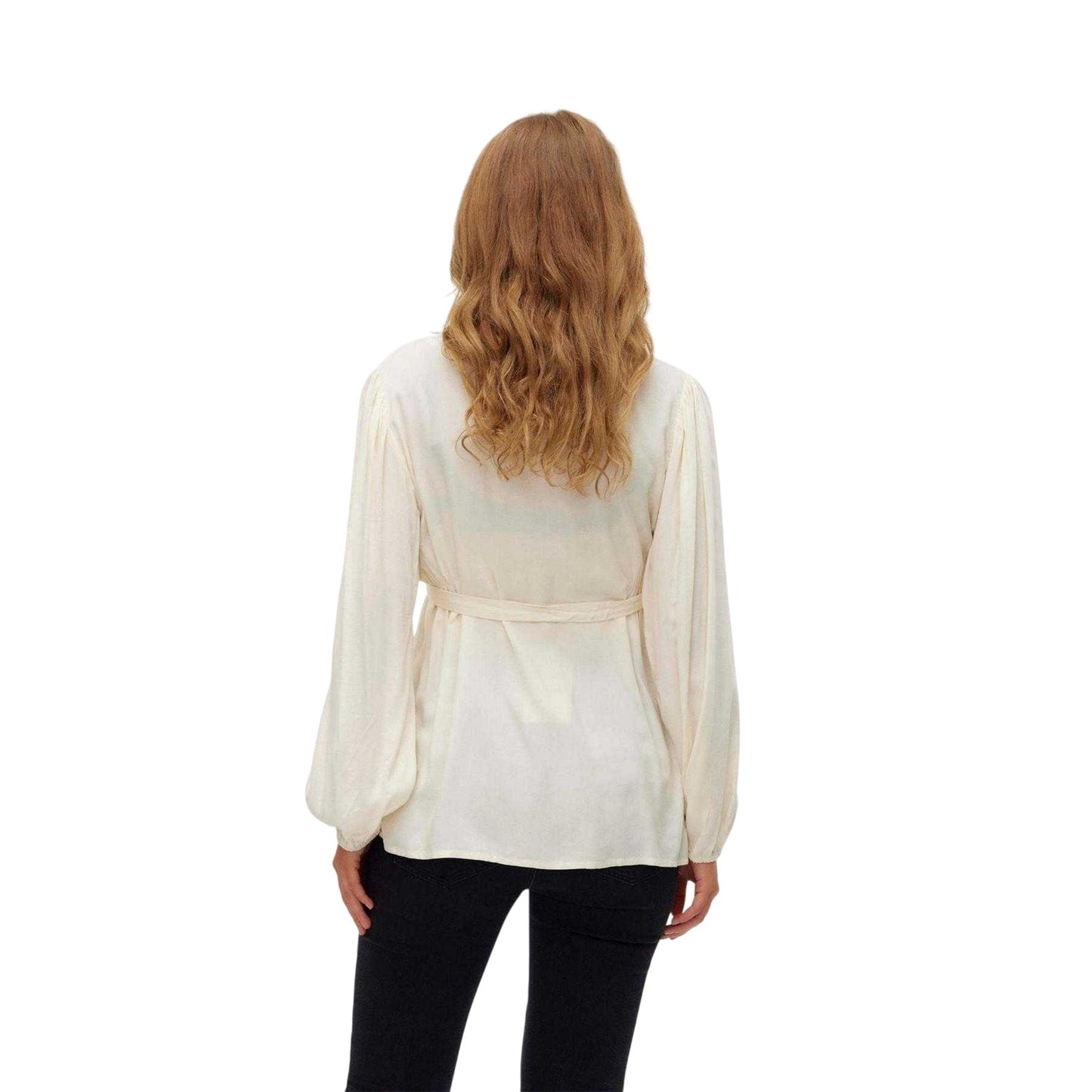 Birch - Back - Mamalicious Womens-Ladies Lia Maternity Long-Sleeved Blouse